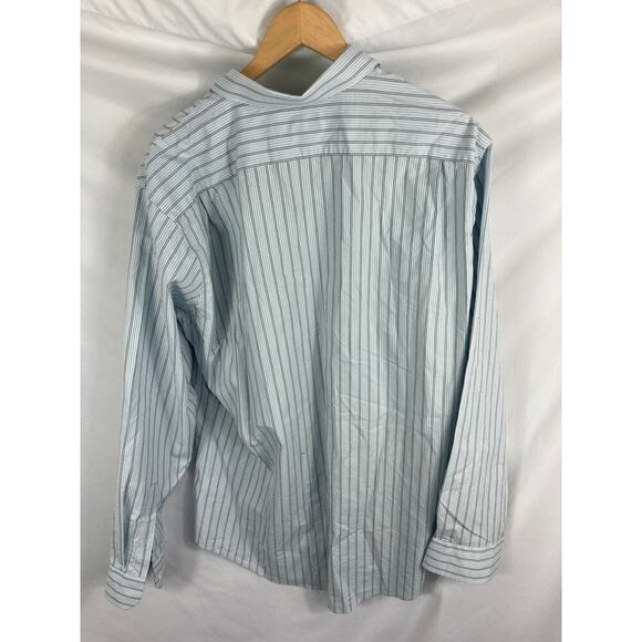 Nordstrom Mens Shop Tech Smart Trim Fit Dress Shirt Size 18 36-37 - Picture 6 of 6